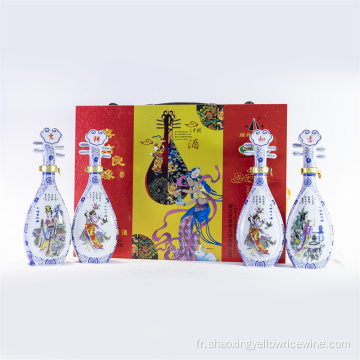 Art Porcelain Bottle Emballage Huadiao Wine 30 ans